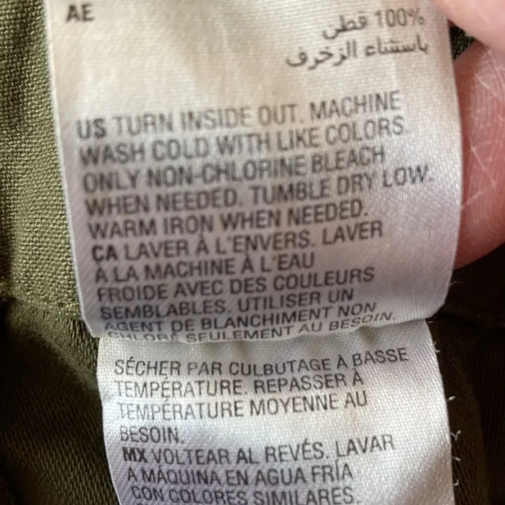 Sun + Stone Ouigi‎ Theodore Men's Utility Pants 34 Army Green
